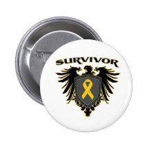 Childhood Cancer Survivor Crest Buttons