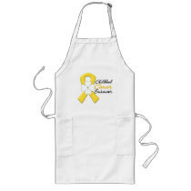 Childhood Cancer Survivor Flower Ribbon Apron