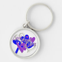 Childhood Stroke Love Hope Cure Keychains