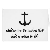 Children Anchor Mothers Card