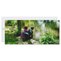 Children and Ducks in Park rack cards