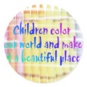 children colour our world stickers
