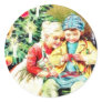 Children getting ready for Christmas night by prep Stickers