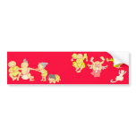 Children in Japanese Edo ara 1 bumper stickers