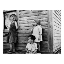 Children in Poverty: 1930s Postcards