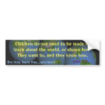 children learn bumper stickers