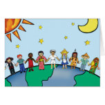 Children of the World Greeting Card-New