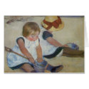 Children on The Beach, Mary Cassatt cards