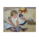 Children on The Beach, Mary Cassatt Post Card