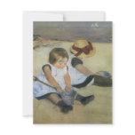 Children Playing on the Beach by Mary Cassatt invitations