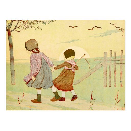 "Children" Vintage French Illustration Postcards