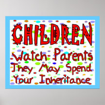 Children Watch Parents Poster