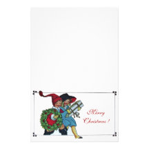 CHILDREN WITH CHRISTMAS GIFTS CUSTOMISED STATIONERY
