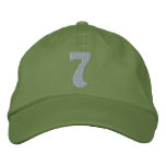 Childrens #7 embroidered hats