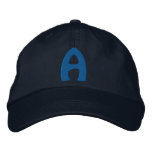 Childrens "A" Embroidered Baseball Caps