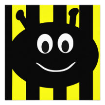 Children's Bumble Bee Birthday Party Invitations