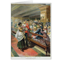 Children's Christmas Dinner at Sea Cards