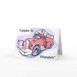 Children's Fire Truck Birthday Party Invitation cards