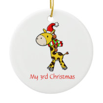 Children's Giraffe Christmas Ornament