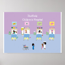 Children's Hospital Ward Customisable Poster