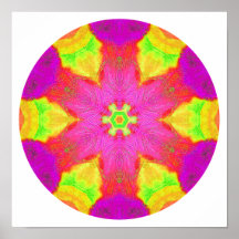 "Children's Hour" Crystal Mandala Poster