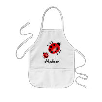 Children's Lady Bug Craft Aprons
