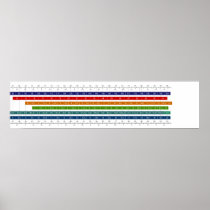 Children's Shoe Size Comparison Chart Posters