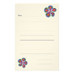 Children's Stationary, Flower Custom Stationery
