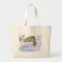 Children's Winning Artwork: brook trout Canvas Bags