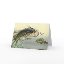 Children's Winning Artwork: largemouth bass Greeting Card