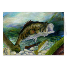 Children's Winning Artwork: largemouth bass Card
