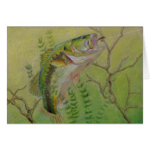 Children's Winning Artwork: largemouth bass Greeting Card