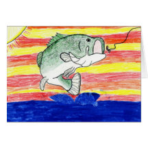 Children's Winning Artwork: largemouth bass Cards