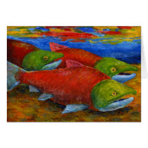 Children's Winning Artwork: salmon Card