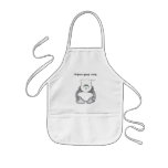 Childs Apron with Panda Bear Chef Picture