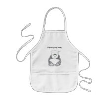 Childs Apron with Panda Bear Chef Picture