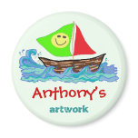 Child's Artwork Personalised Magnet