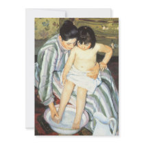 Child's Bath by Mary Cassatt Personalized Invite