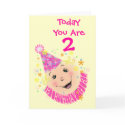 Childs ( Girl) Personalised Birthday Greeting Card