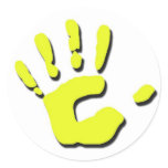 Child's Hand Print stickers