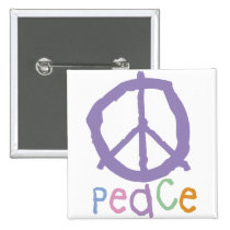 Child's Peace Sign buttons
