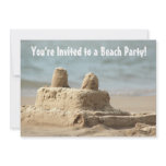 Child's Sandcastle Beach Party Invitation