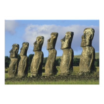 Chile, Easter Island, Rapa Nui, Ahu Akivi