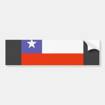 Chile Flag Bumper Stickers