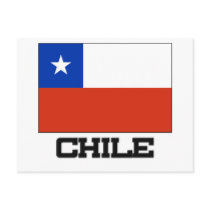 Chile Flag postcards