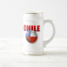 Chile logo soccer ball flag of Chile gear Coffee Mugs