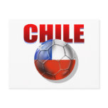 Chile logo soccer ball flag of Chile gear postcards