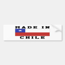 Chile Made In Designs Bumper Sticker