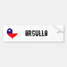 Chile orgullo(pride) bumper sticker