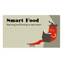 chile pepper reading smart food business cards